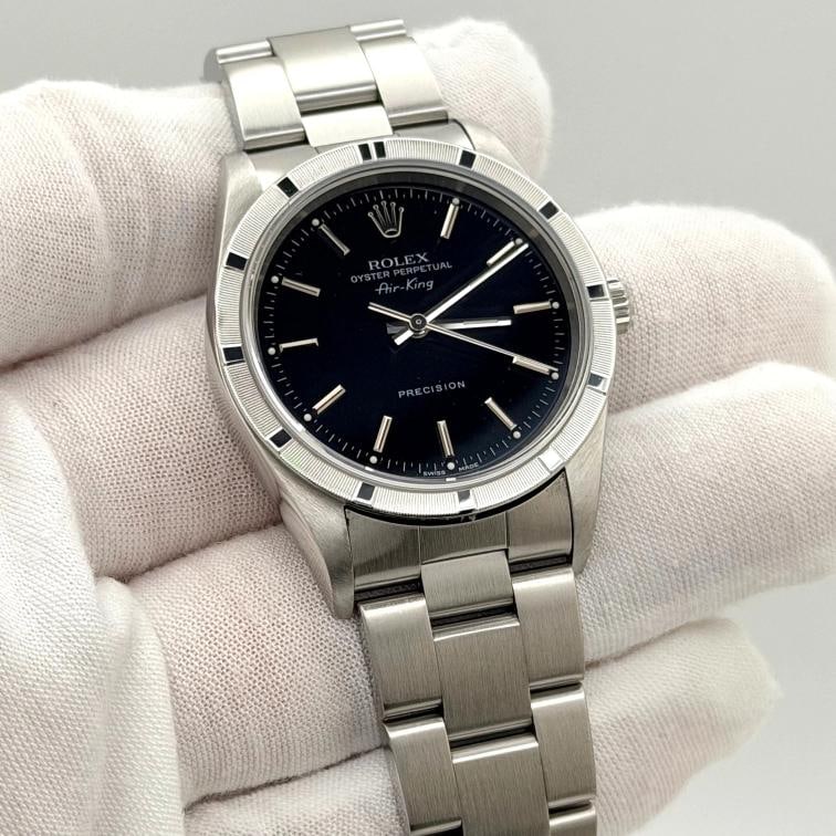 Rolex Air King Precision 14010M 14010 34mm Black Dial Stainless Steel - 4
