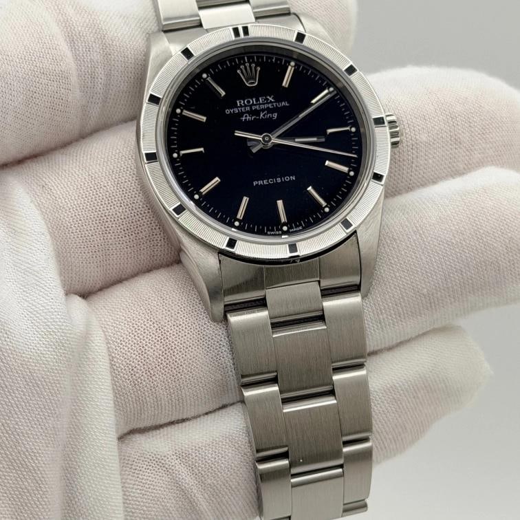 Rolex Air King Precision 14010M 14010 34mm Black Dial Stainless Steel - 6