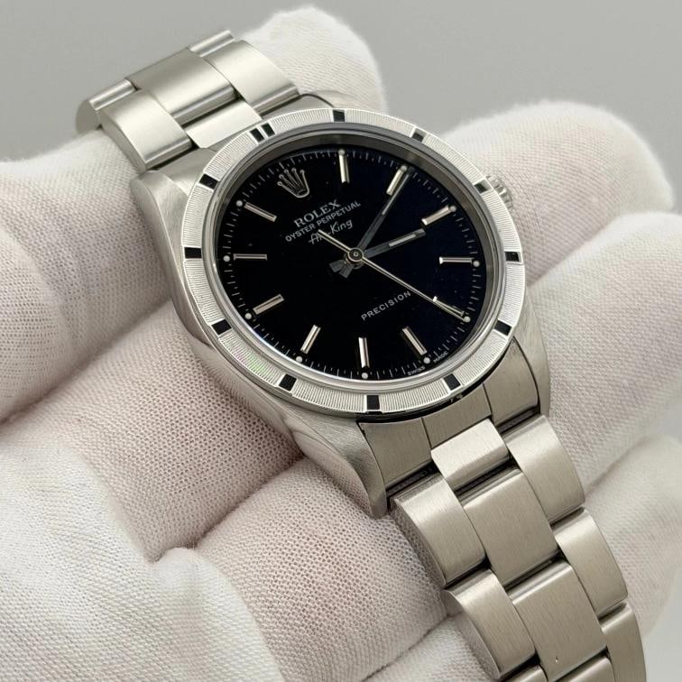 Rolex Air King Precision 14010M 14010 34mm Black Dial Stainless Steel - 7