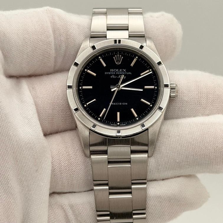 Rolex Air King Precision 14010M 14010 34mm Black Dial Stainless Steel - 8