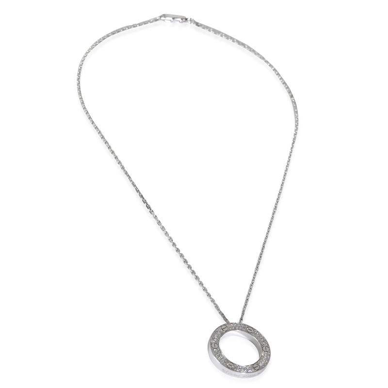 Cartier Love Necklace, Diamonds (White Gold) - 2