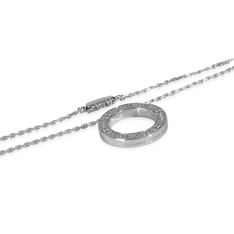 Cartier Love Necklace, Diamonds (White Gold) - 4