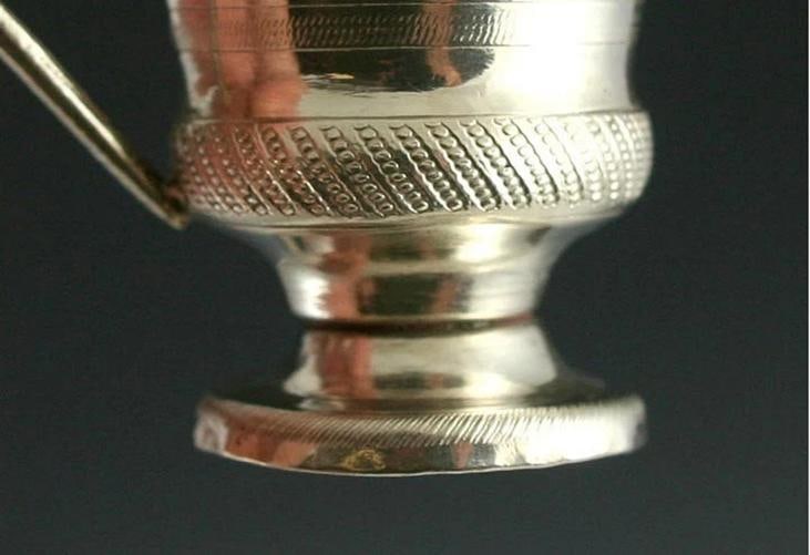 6 Quality Antique Italian Silver Demitasse Cups 1800s - 4