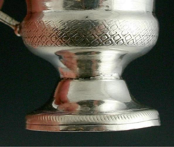 6 Quality Antique Italian Silver Demitasse Cups 1800s - 5