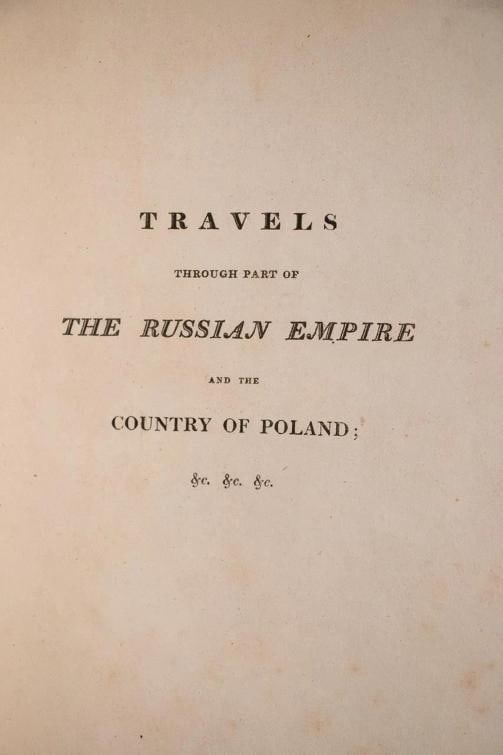 Robert Johnston / 1815 Travels Through the Russian Empire & Poland Color 1st ed - 8