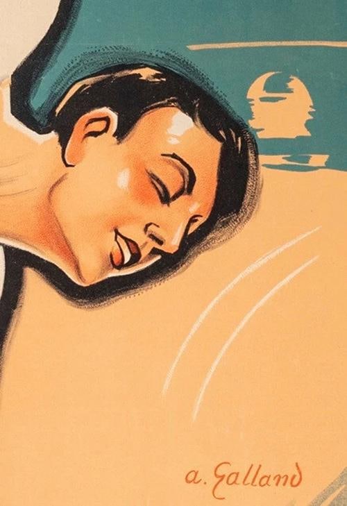 Original Art Deco Poster, Galland, Artistic Gymnastics, Athlete, Gymnast, 1928 - 3