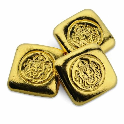 1oz .9999 Gold Bar w/ Laser Etched Serial Number - Hand Cast Square Design #A520 - 5