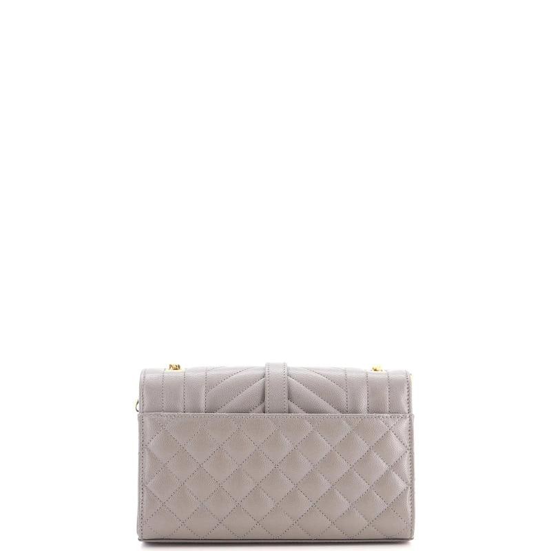 Saint Laurent Classic Monogram Envelope Satchel Mixed Matelasse Leather Small - 3