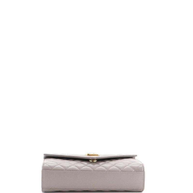 Saint Laurent Classic Monogram Envelope Satchel Mixed Matelasse Leather Small - 4