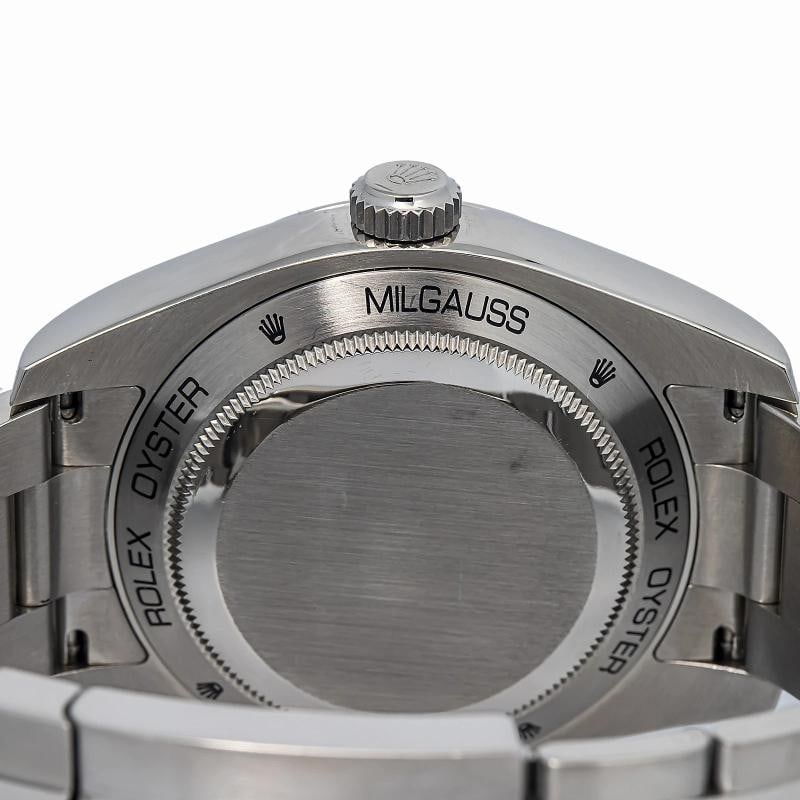 Rolex Milgauss 116400 2011 Card SS Oyster Black Dial Auto Men's Watch 40mm - 6