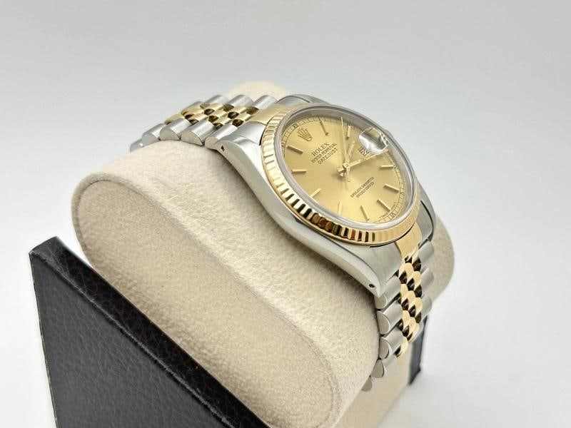 Rolex Datejust 16233 36mm Champagne Dial 18k Yellow Gold Stainless Steel - 7