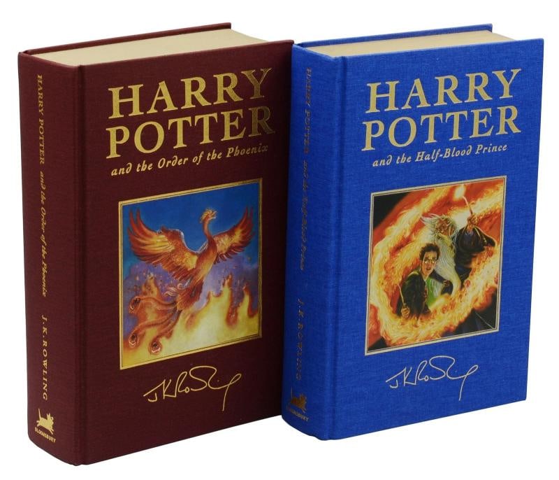 Harry Potter by J.K. ROWLING ~ Complete First Deluxe Edition Set ~ 1st - 4