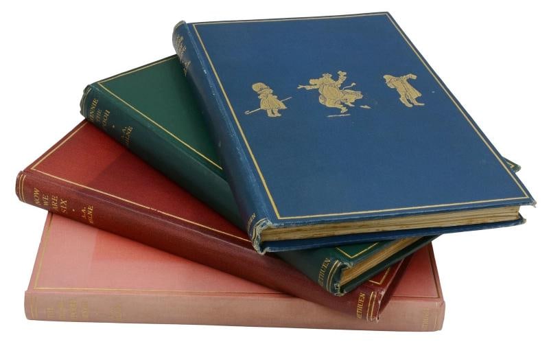 Complete Set of Winnie the Pooh Books ~ SIGNED by A.A. Milne ~ First Edition 1st - 4