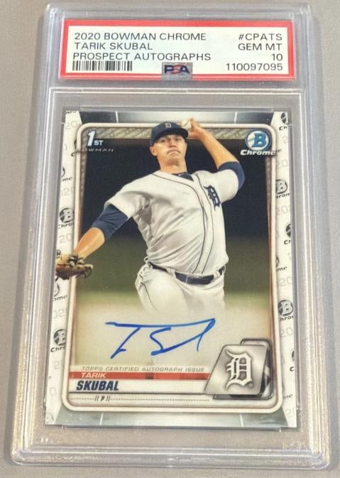 2020 Bowman Chrome Tarik Skubal PSA 10 Auto 1st Prospect RC: 2020 Bowman Chrome Tarik Skubal PSA 10 Auto 1st Prospect RC
