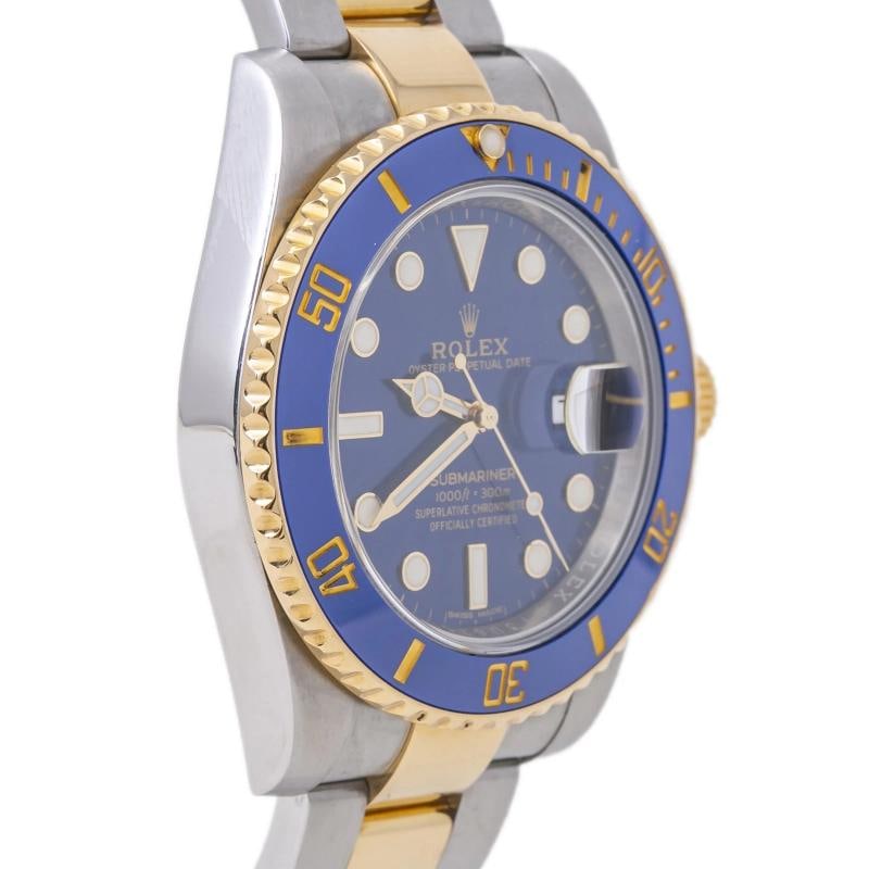 Rolex Submariner 116613LB Oyster 18K Yellow TwoTone Blue Dial Men's Watch 40MM - 3