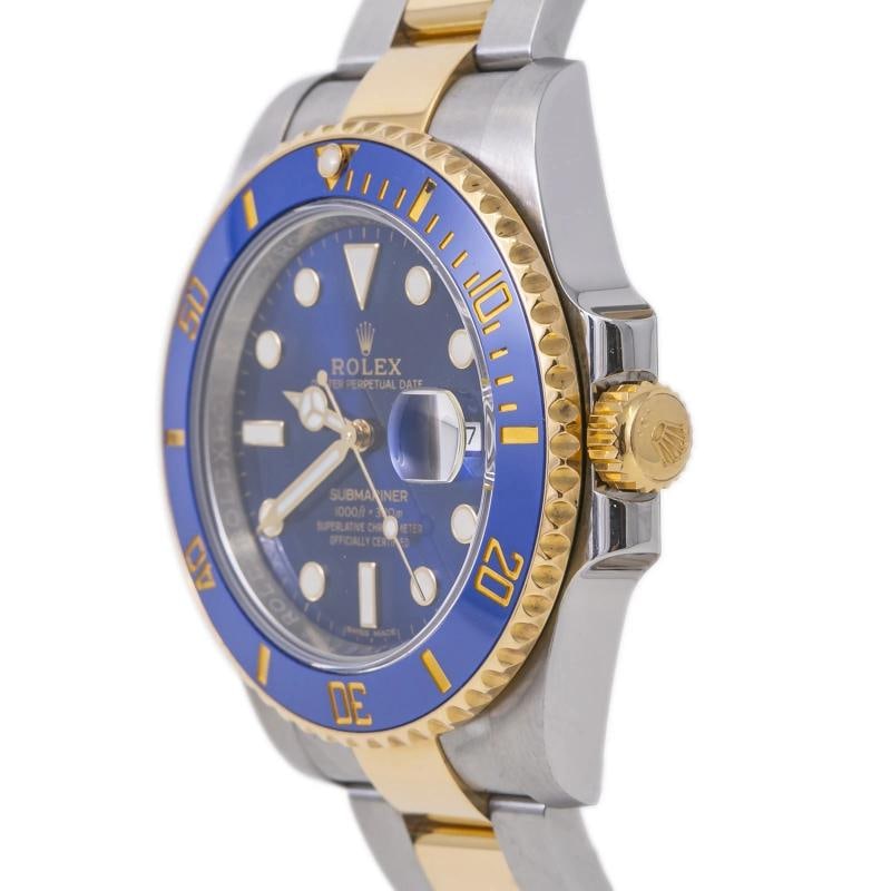 Rolex Submariner 116613LB Oyster 18K Yellow TwoTone Blue Dial Men's Watch 40MM - 4