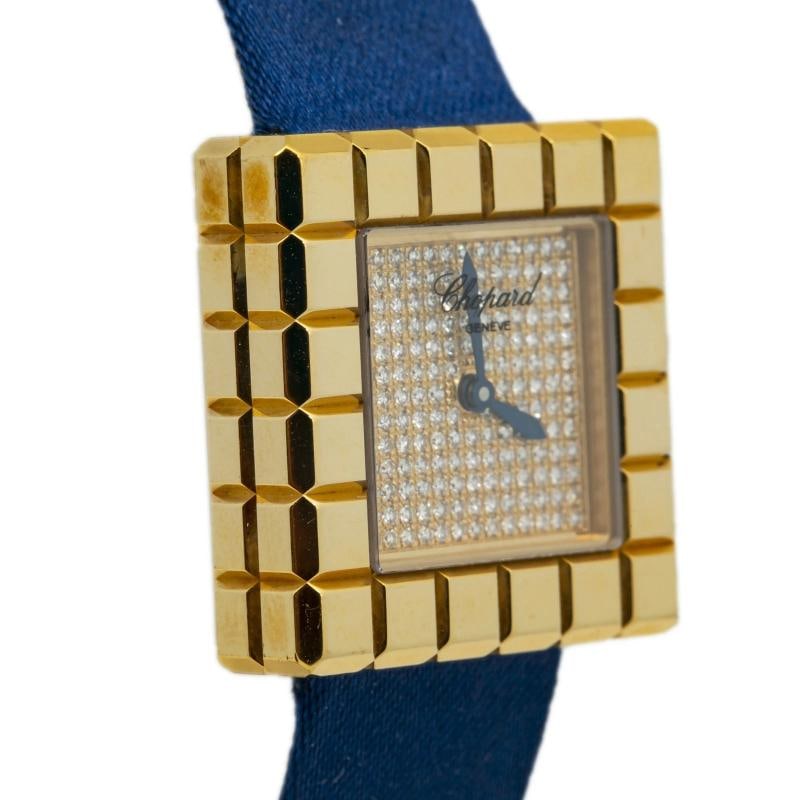 Chopard Ice Cube By De Grisobono 11/7407 18k YG Diamond Quartz Ladies Watch 25mm - 4