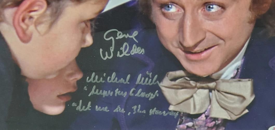 Gene Wilder Signed Auto 11x14 Photo Framed Willy Wonka Chocolate Factory PSA - 2