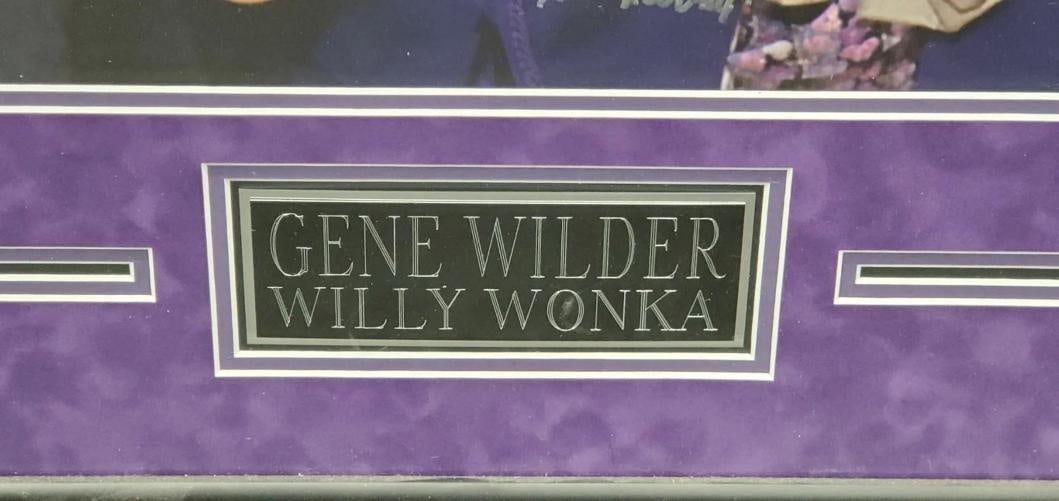 Gene Wilder Signed Auto 11x14 Photo Framed Willy Wonka Chocolate Factory PSA - 3
