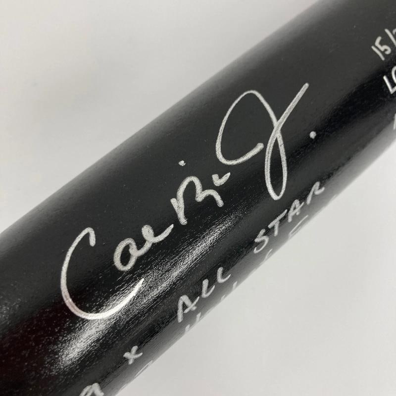 Cal Ripken Jr. Signed Heavily Inscribed STATS Baseball Bat MLB & Fanatics Holo - 3
