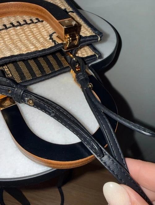 Fendi Mini Sunshine Shopper Tote Raffia w/Strap - 16