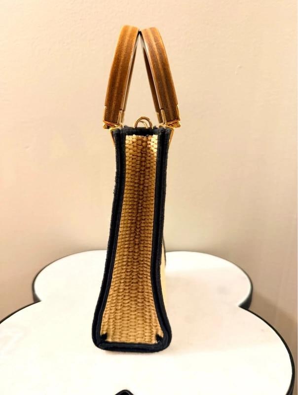 Fendi Mini Sunshine Shopper Tote Raffia w/Strap - 3