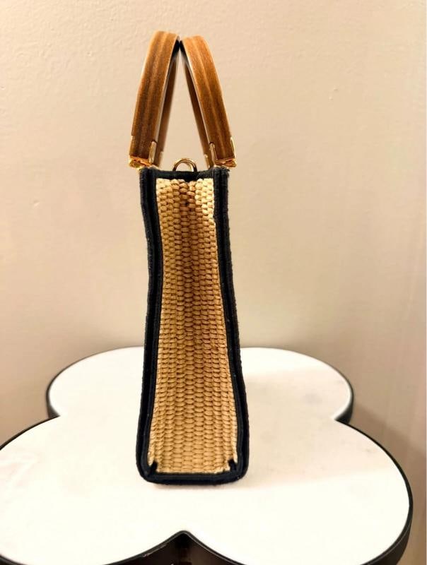 Fendi Mini Sunshine Shopper Tote Raffia w/Strap - 4