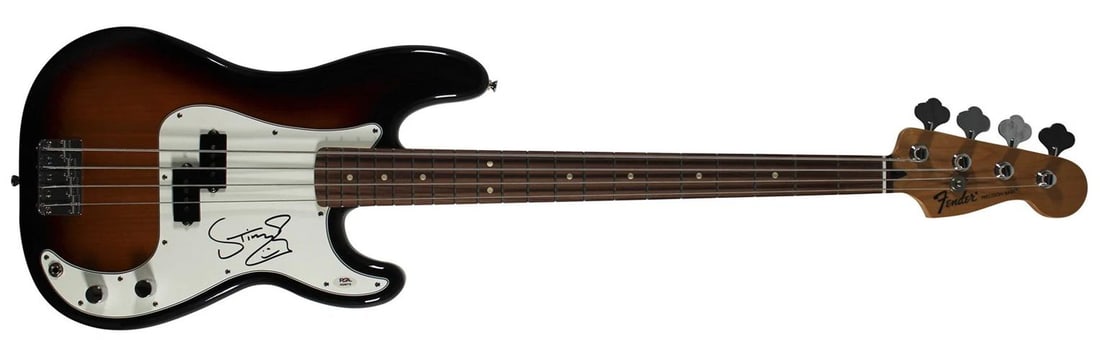 Sting The Police Authentic Signed Fender Precision Base Guitar PSA/DNA #AQ49779 - 2