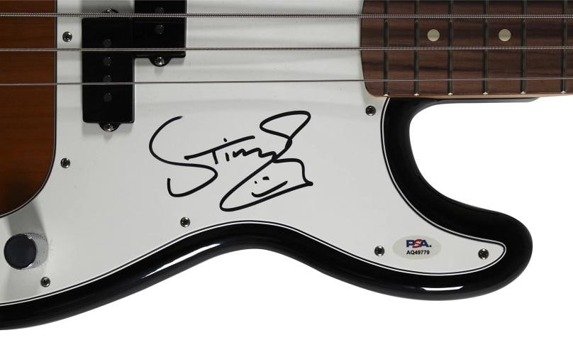 Sting The Police Authentic Signed Fender Precision Base Guitar PSA/DNA #AQ49779 - 3