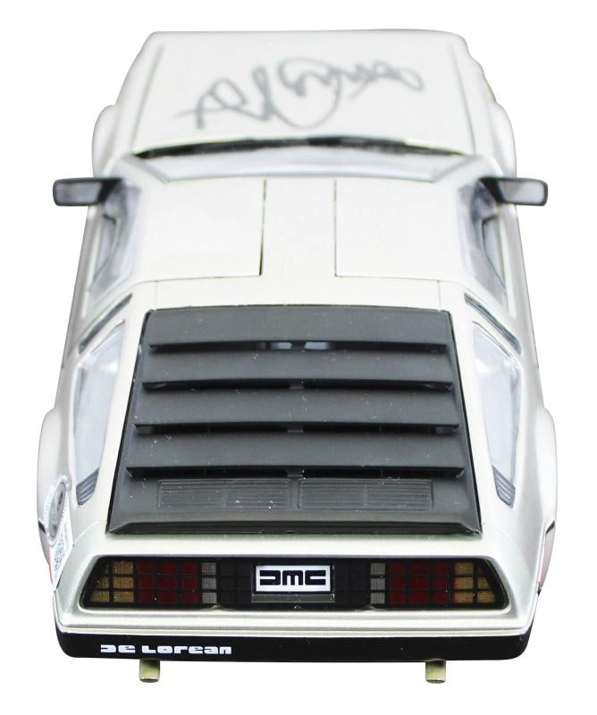 Michael J. Fox Back To The Future Signed 1:18 Die Cast DeLorean BAS - 7