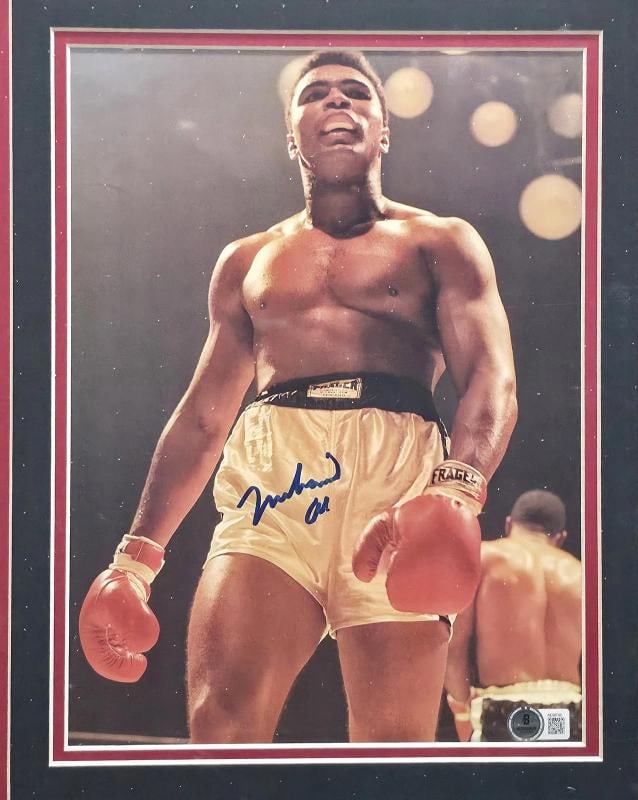 Muhammad Ali Signed Framed 9x12 Magazine Photo Beckett BAS - 2