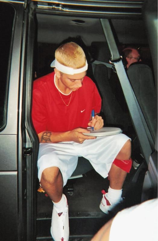 Eminem "Slim Shady" Signed 10.5x10.5 Drumhead Auto GM 10 PSA/DNA #H02428 - 6