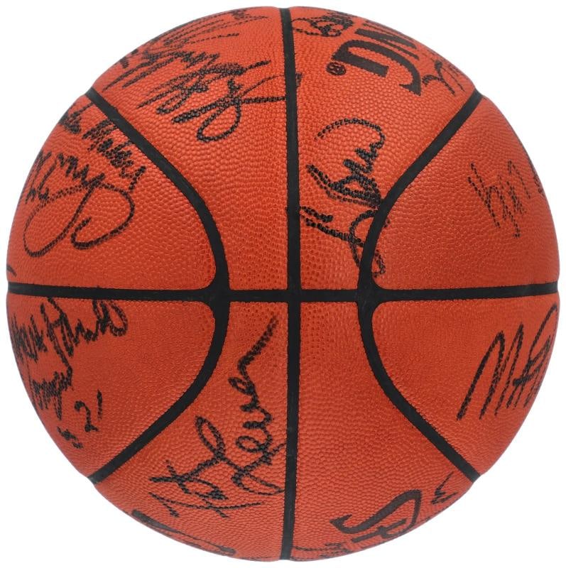 Michael Jordan 1989 All Star Game Team Signed Spalding Game Basketball PSA DNA - 8