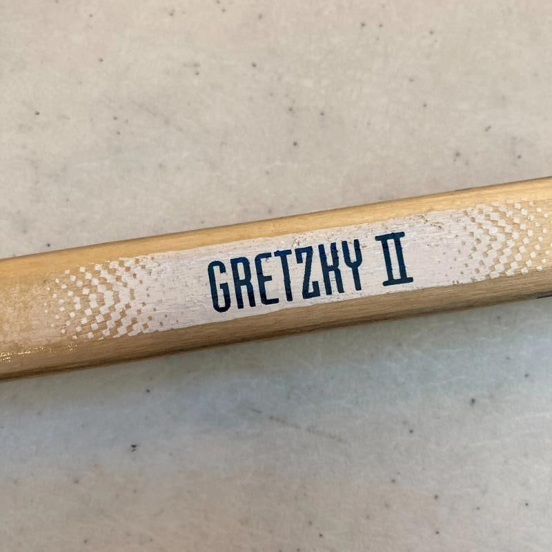 Wayne Gretzky Signed Game Issued Hespeler Hockey Stick With JSA COA - 5