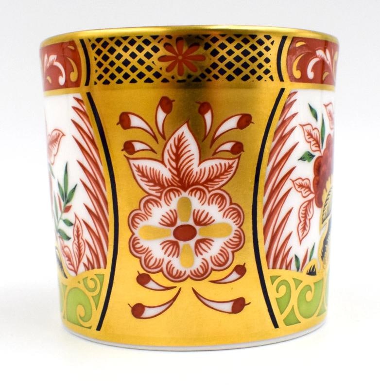 Set of 6 Royal Crown Derby Imari Golden Peony Bone China Coffee Cup & Saucer - 8
