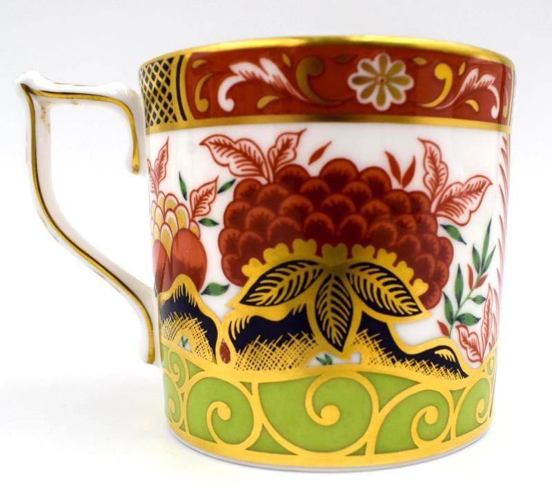Set of 6 Royal Crown Derby Imari Golden Peony Bone China Coffee Cup & Saucer - 9