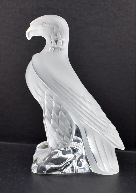 Lalique France Aigle Liberty Eagle Sculpture - Signed - 6