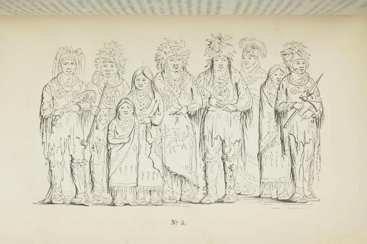 George Catlin / Adventures of Ojibbeway and Ioway Indians 1852 - 9