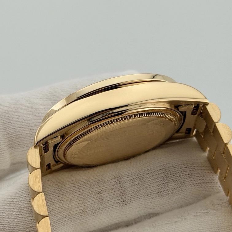Rolex Day Date President 18038 36mm Mother of Pearl Diamond Dial Bezel 18k Gold - 11