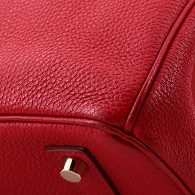 Hermes Birkin Handbag Red Togo with Gold Hardware 35 - 8
