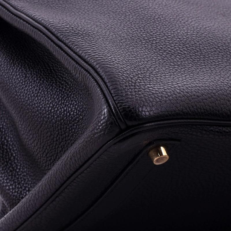 Hermes Birkin Handbag Black Togo with Gold Hardware 35 - 8