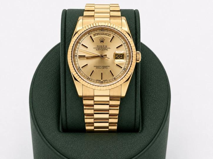 Rolex Day Date President 118238 36mm Champagne Dial 18k Yellow Gold - 6