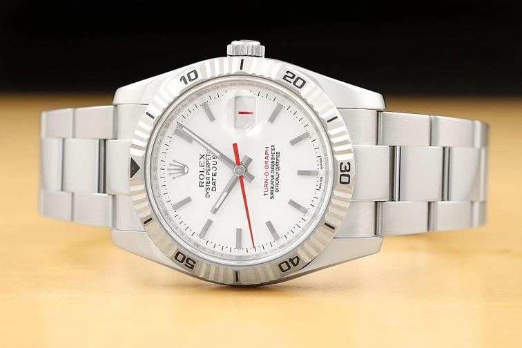 2005 PAPER ROLEX DATEJUST 116264 WHITE TURN-O-GRAPH 18K GOLD STEEL OYSTER WATCH - 3