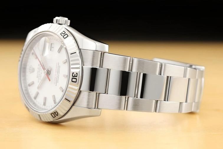 2005 PAPER ROLEX DATEJUST 116264 WHITE TURN-O-GRAPH 18K GOLD STEEL OYSTER WATCH - 4