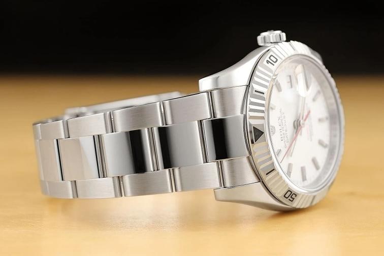 2005 PAPER ROLEX DATEJUST 116264 WHITE TURN-O-GRAPH 18K GOLD STEEL OYSTER WATCH - 8