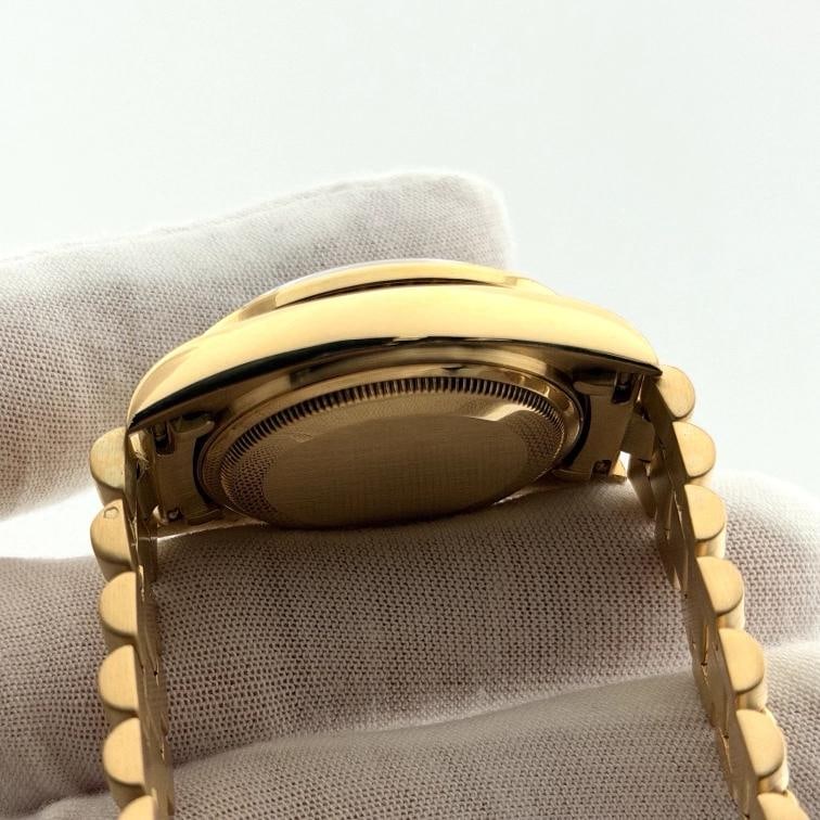 Rolex Day Date President 18038 36mm Quickset Black Diamond Dial & Bezel 18K Gold - 7