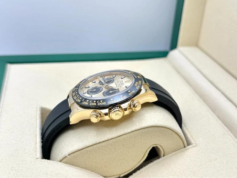 Rolex Daytona Pikachu 116518LN 18k Yellow Gold Oysterflex Box 2025 Service Card - 4