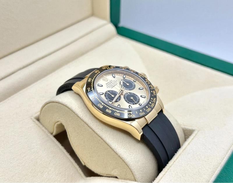 Rolex Daytona Pikachu 116518LN 18k Yellow Gold Oysterflex Box 2025 Service Card - 5