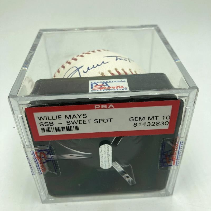 Willie Mays Signed Major League Baseball PSA DNA Graded 10 GEM MINT - 2