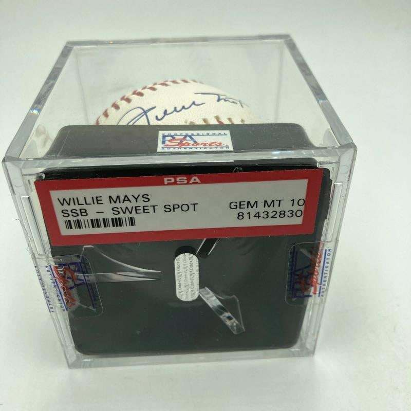 Willie Mays Signed Major League Baseball PSA DNA Graded 10 GEM MINT - 4